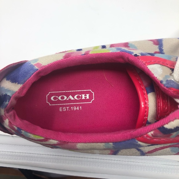 Coach Barrett Multicolored Sneaker Canvas Size 8B - Picture 8 of 9